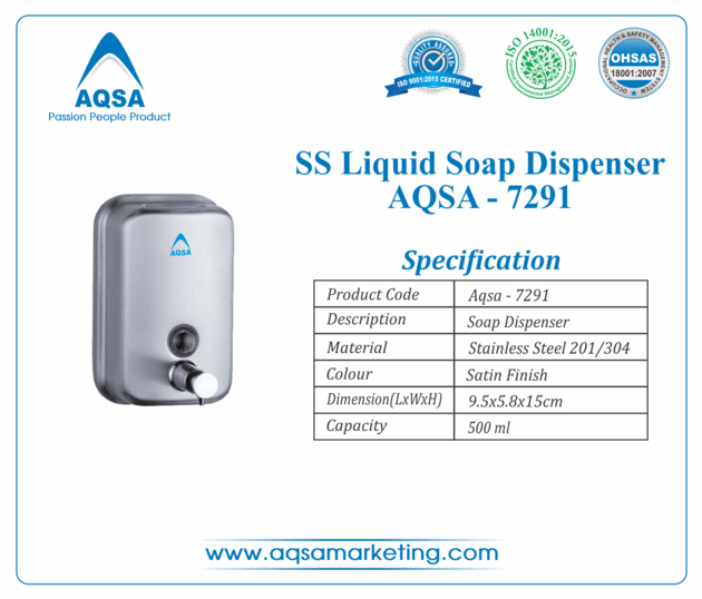 SS  Soap Dispenser 500 Ml