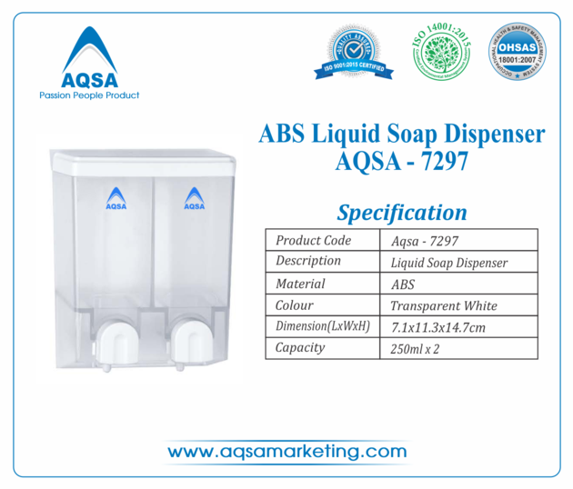ABS Soap Dispensers 2 X 250ml