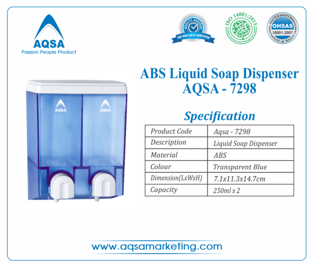 ABS  Soap Dispensers 2 X 250ml