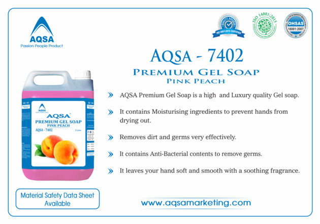 Premium Gel Soap Pink Peach