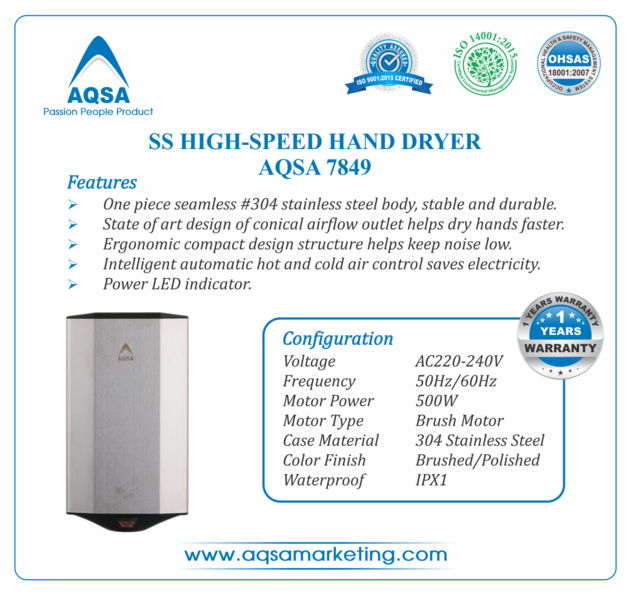 SS High-Speed Hand Dryer