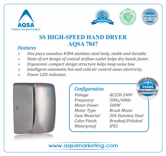 SS High-Speed Hand Dryer