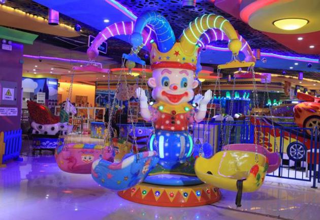 Prodigy patened product  Children Rides Clown Flying Chair,wave swinger rides for sale