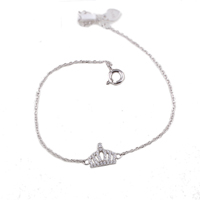 Fashion Jewelry in sterling silver crown bracelet factory directly sale