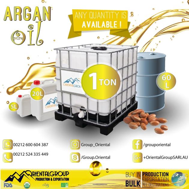 Cold Pressed Pure Organic Argan Oil