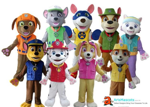 Paw Patrol Character mascot costume cartoon mascots for kids party