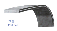 Rubber flat belt