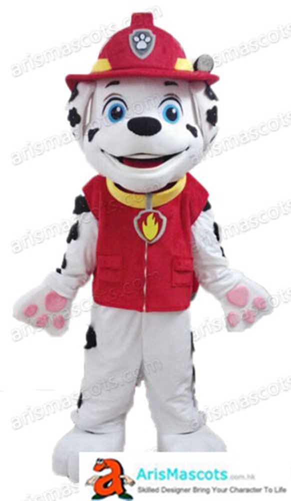 Paw patrol marshall mascot costume for kids party cartoon mascots for adults