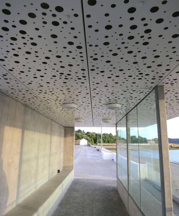 Perforated Metal Panels for Space Partition Wall Design