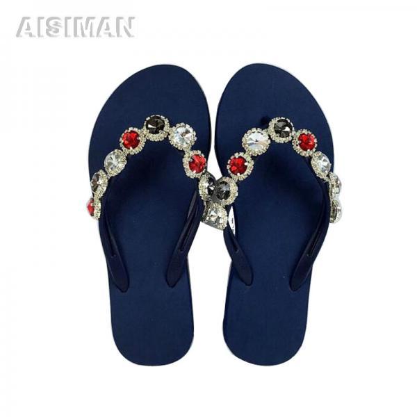 Customized personalization with heat transfer print sublimation blank flip flops 