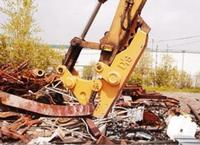 CAT E240 excavator steel shears