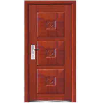 steel wooden door