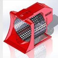 VOLVO ZL802 excavator rotary screening bucket