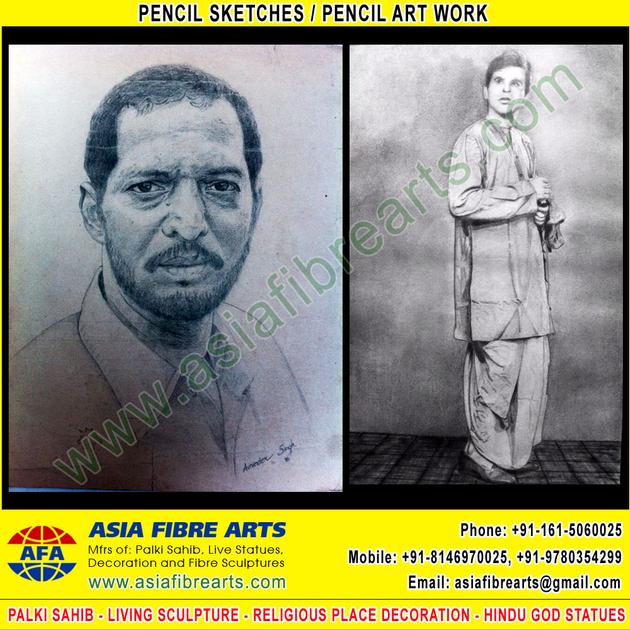 Pencil Art Work Manufacturers Exporters In