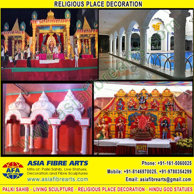 Religious Place Decoration Work manufacturers exporters in india punjab ludhiana