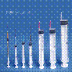 Disposable syringe with needle