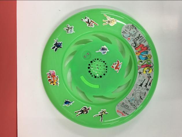 Bluetooth Speaker Flying Disc Plays Music