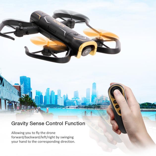 XT-5 720P/1080P Camera Drone Foldable Wifi FPV Gravity Sense Altitude Hold Headless RC Quadcopter Dr