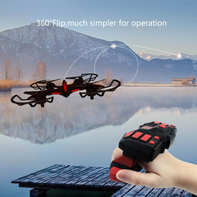 FQ19W Pterosaurs RC Quadcopter With Camera HD 1080P Wearable Gesture Control RC Helicopter Wifi FPV 