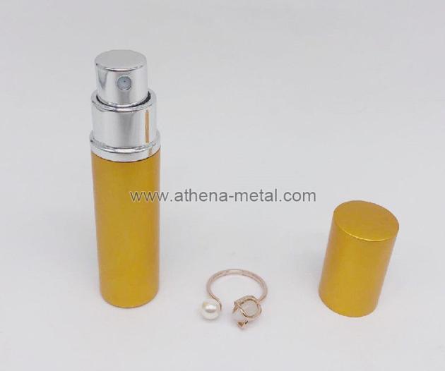 Travel spary perfume bottle 5ml with jewelry Ring decoration  