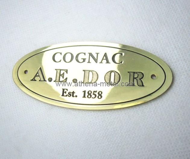 Oval Metal Lables  OEM Metal Label 