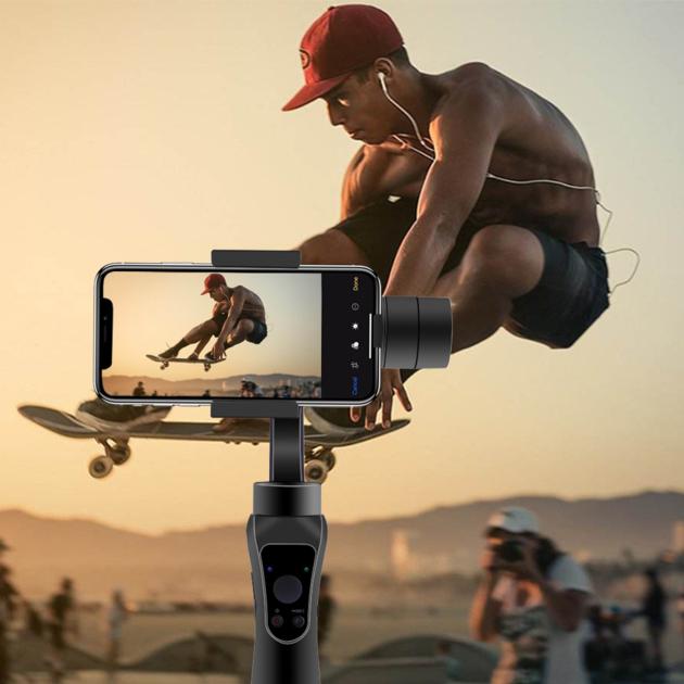 High Quality S5 3-Axis Handheld Bluetooth Gimbal Stabilizer For Smartphones For GoPro Hero