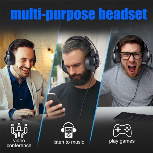 K6 Gaming Headset Casque PC Gamer Bass Stereo Headphones With Microphone For PS4 Gamepad New Xbox On