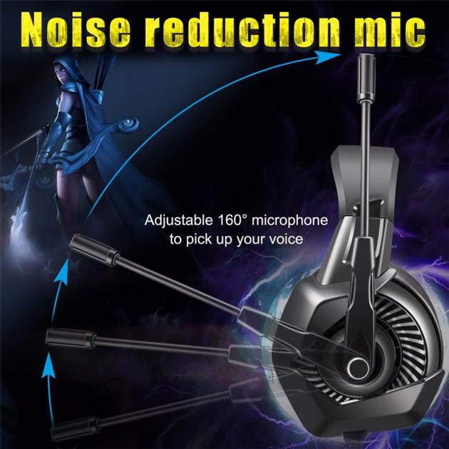 K6 Gaming Headset Casque PC Gamer