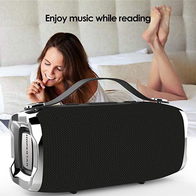 H36 Portable Bluetooth Speaker Dual Units IPX6 Waterproof TF Card FM Radio Bass Speaker