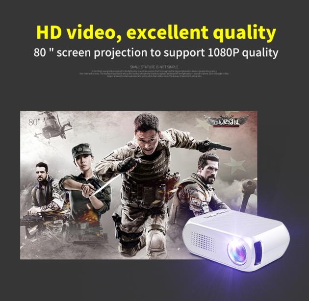 YG320 1080P Mini Portable LED Projector