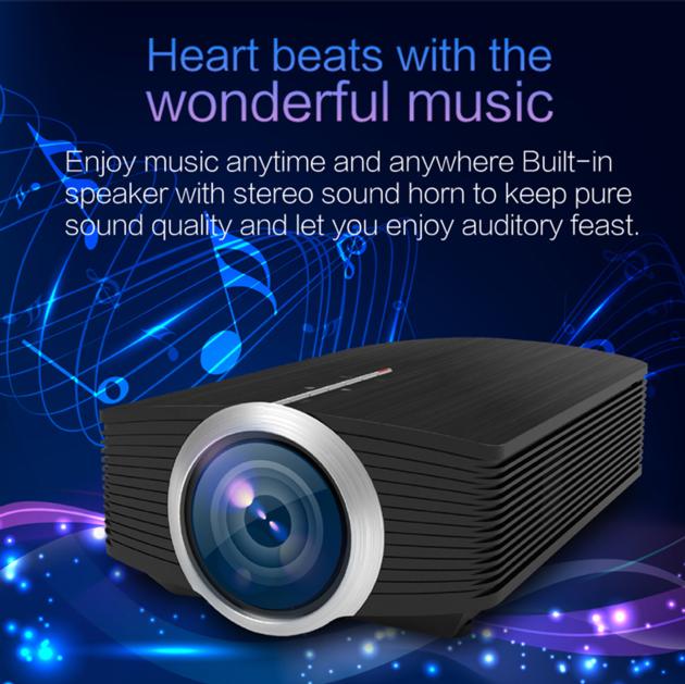 YG510 Mini Projector 1080P 1800Lumen Portable LCD LED Projector Home Cinema USB HDMI 3
