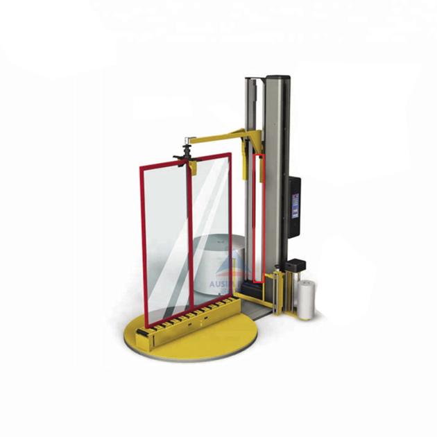 Door wrapping machine