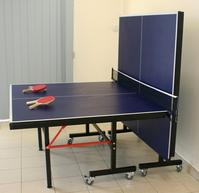table tennis table as-201 square leg 3' wheels