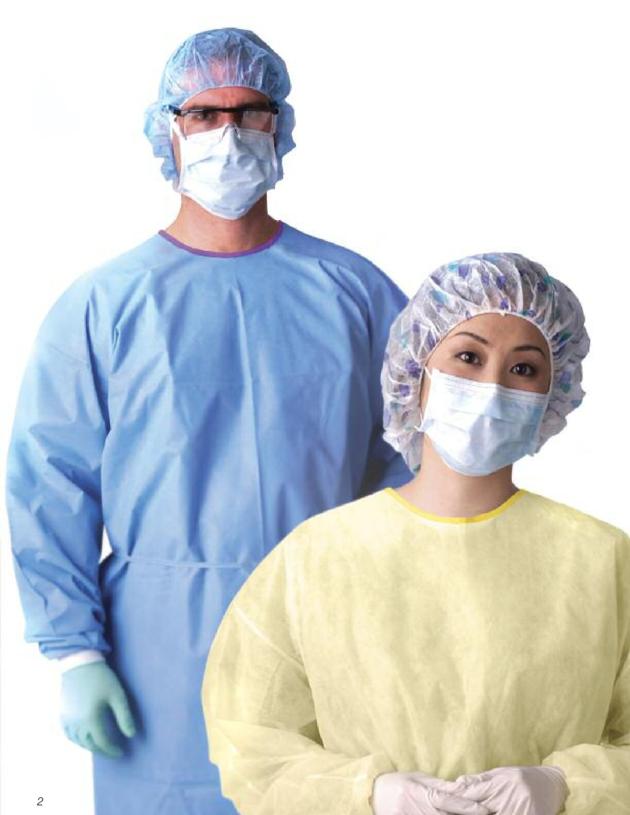 Grade A AAMI Disposable Surgical Gown Hospital Medical CPE Gown