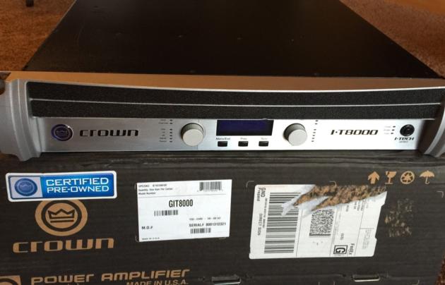 Crown I-T8000 ITECH I-TECH 8000 Professional Power Amplifier