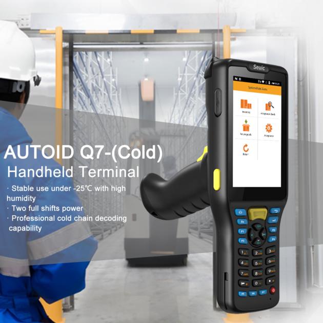 Seuic AUTOID Q7-(Cold) Barcode Scanner Mobile Computer with Powerful Battery for Cold Chain Manageme