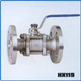 3 PC ball valve flange end