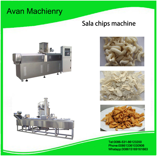 Automatic Fried Corn Bugle Snacks Production