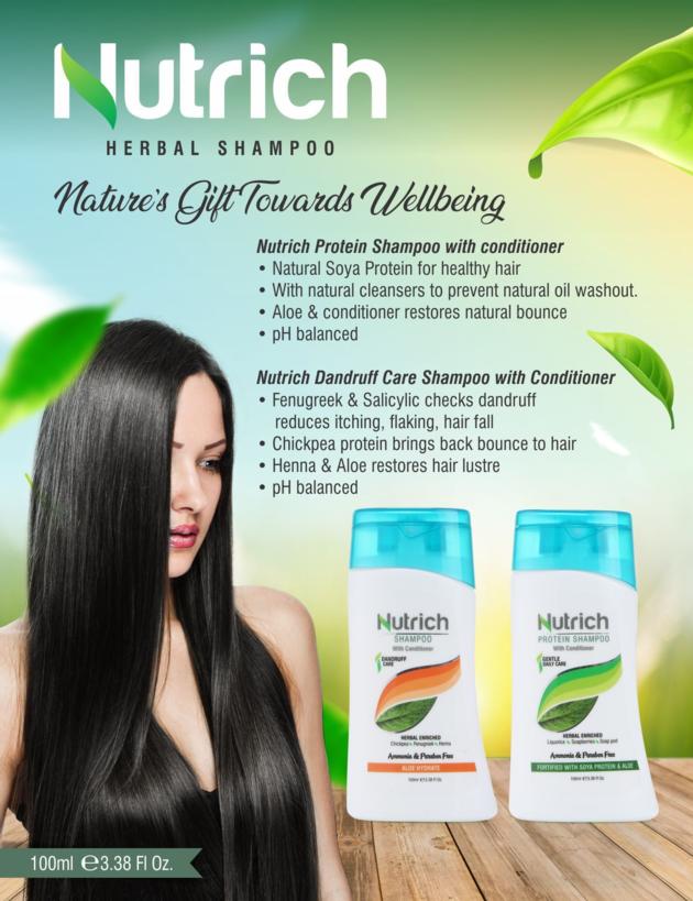 NUTRICH SHAMPOO WITH CONDITIONER FOR DANDRUFF CARE