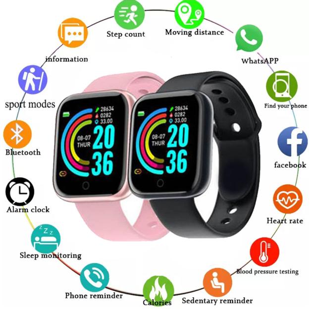 New Smart Watch Bracelet Heart Rate Blood Pressure Blood Oxygen Sleep Monitoring Information