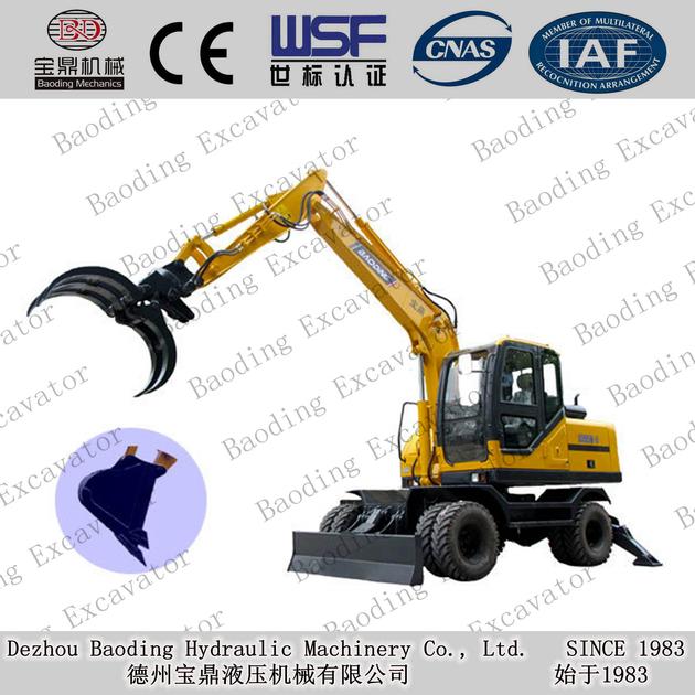 Baoding Machinery Wheel Excavators With 0
