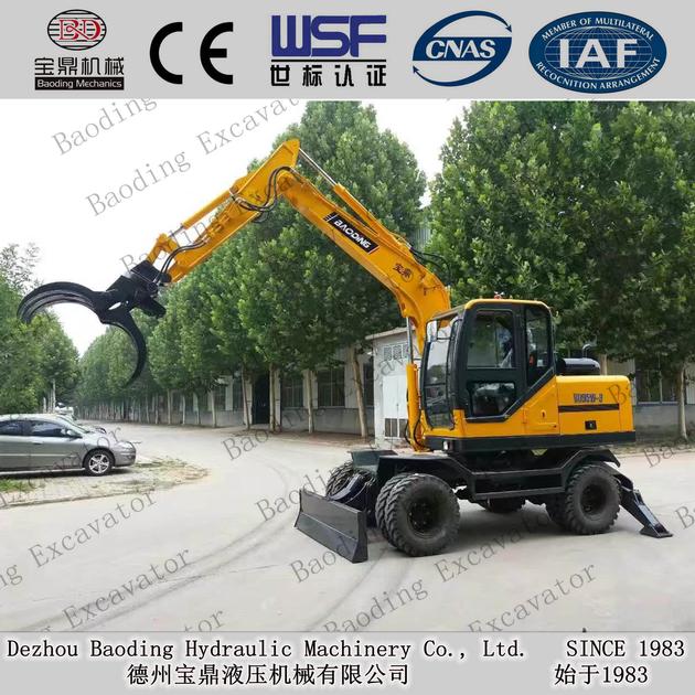 Baoding Machinery Wheel Excavators With 0