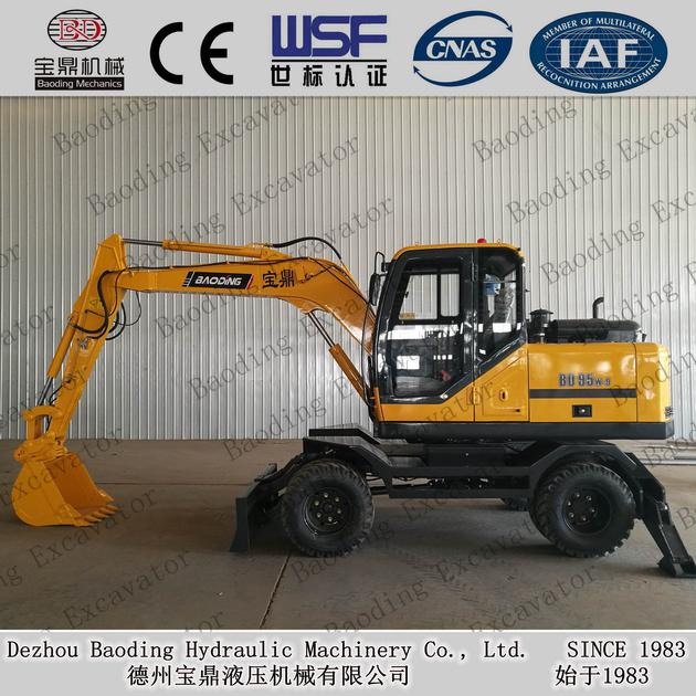 Baoding Machinery Wheel Excavators With 0
