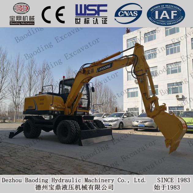 Baoding Machinery Wheel Excavators With 0