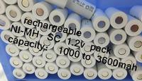 SC   ni-mh  rechargeable battery pack