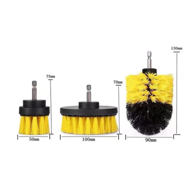 3 Piece Drill Brush Kit