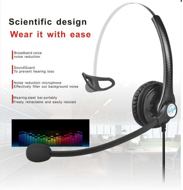 China Beien A16 wired business headset call center online learning game headset