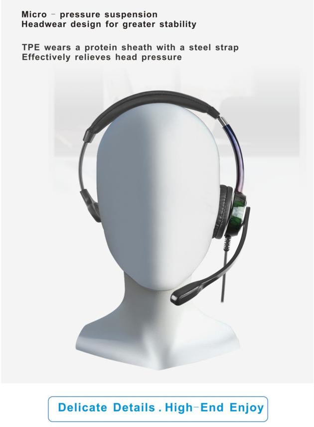 China Beien FC21 wired business headset call center online learning game headset