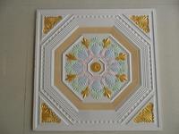 Glass fiber reinforced gypsum ceiling tile