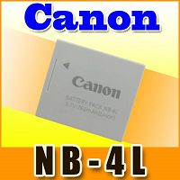 Powershot 2 Pack Battery For CANON NB-4L SD30 SD200 IXUS iZoom
